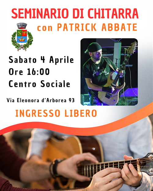 Seminario di chitarra con Patrick Abbate